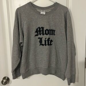 Good American Mom Life Crewneck Sweatshirt
